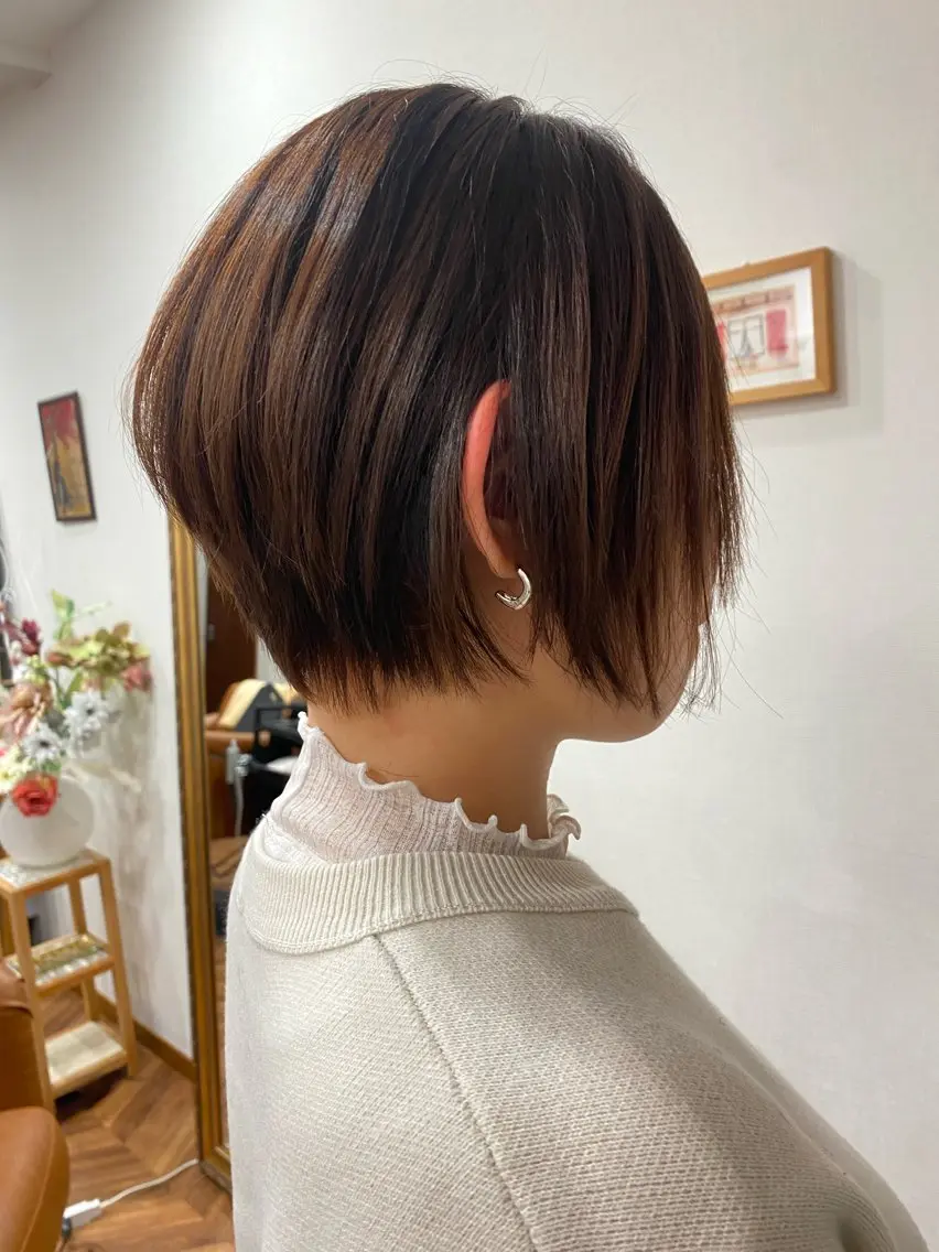 ショート 【似合わせカット 】🦋岩崎 美保🐾のヘアスタイル