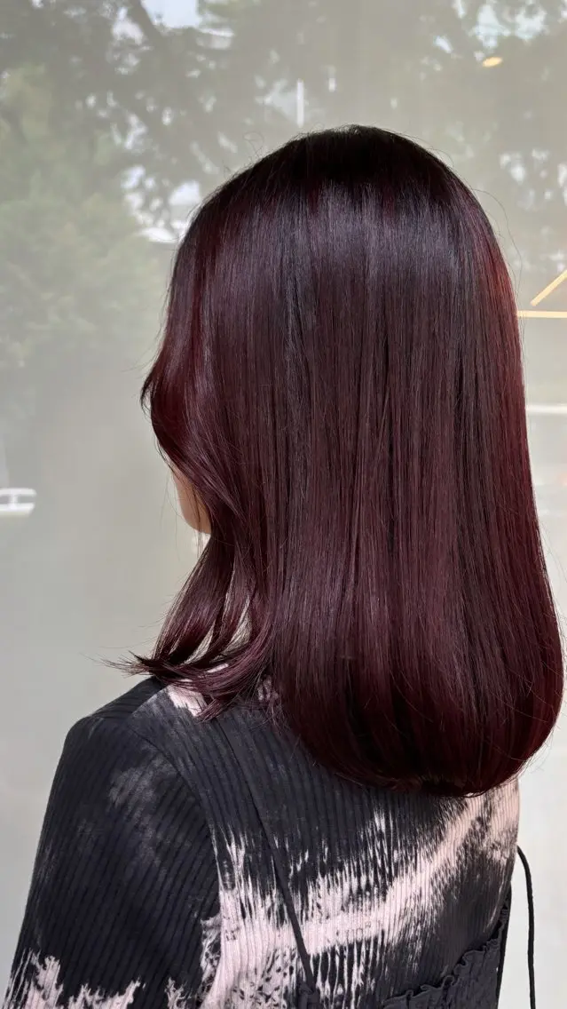 セミロング カラー カット ヘアカラー 🍓ハイトーンカラー 🎀nene🍓のヘアスタイル