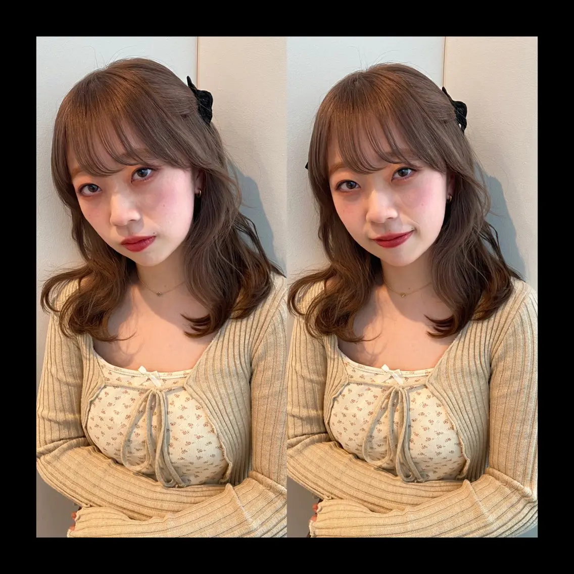 ミディアム カラー ブラウンカラー カット ヘアカラー トリートメント mai / linoah˚✧のヘアスタイル
