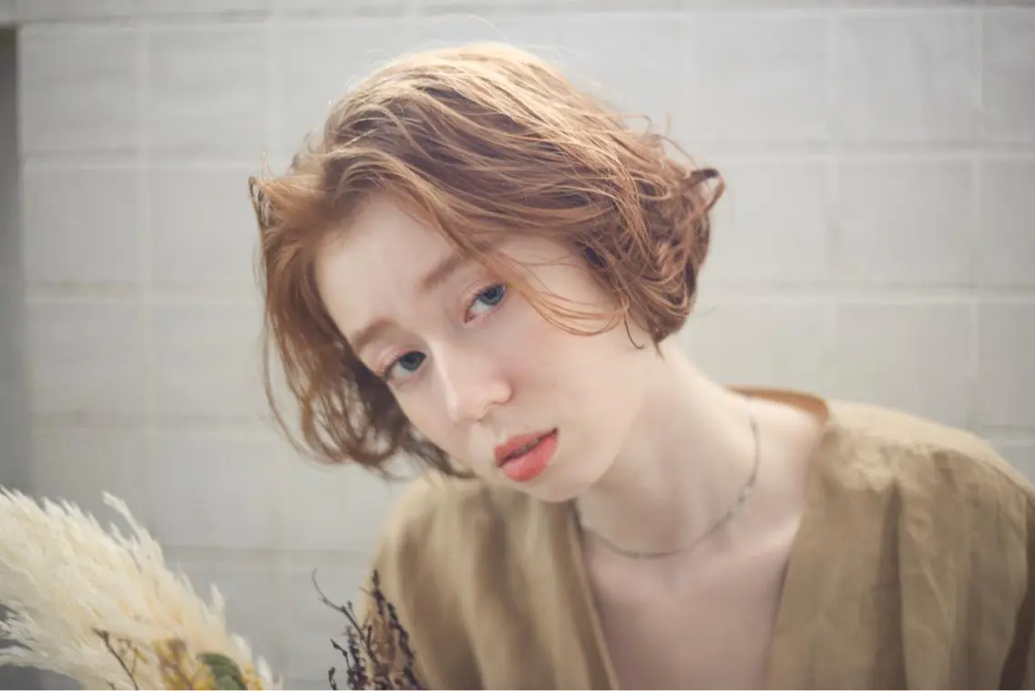 ショート カラー パーマ ヘアアレンジ 髪質改善カラー/艶髪 LISAのヘアスタイル