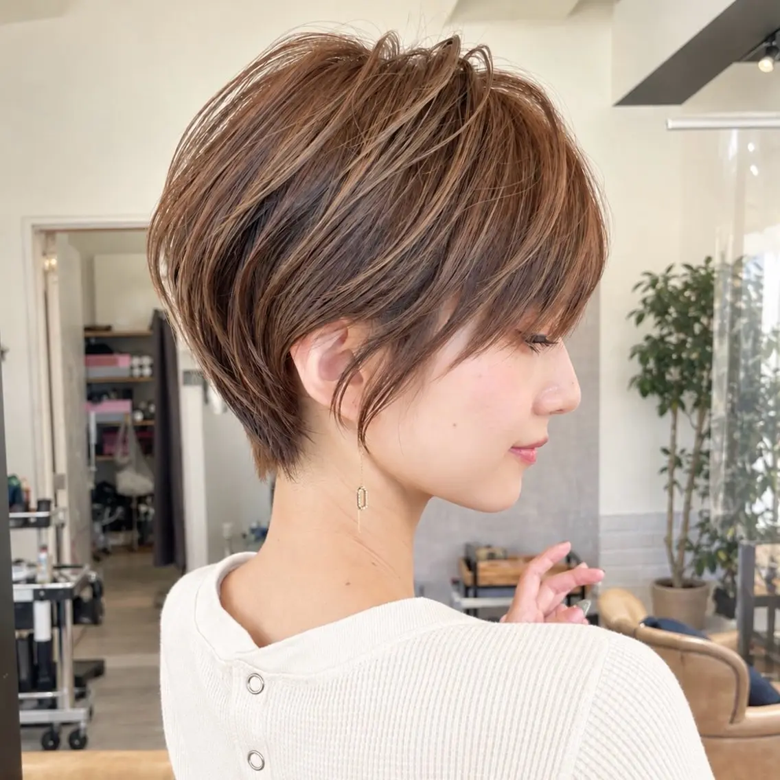 ショート 🍯無料の小顔 ショート/みゆ🍯のヘアスタイル