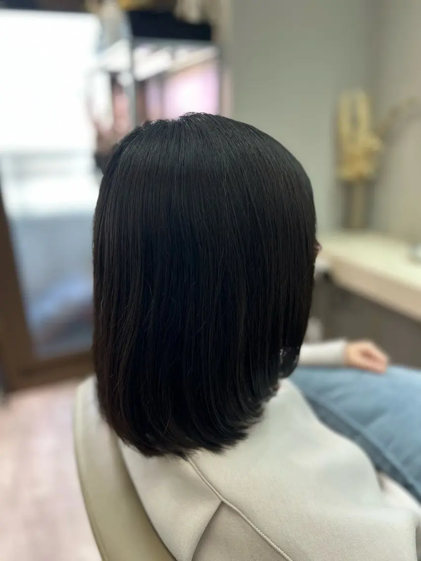 ミディアム レイヤーカット カット 池田 太一のヘアスタイル