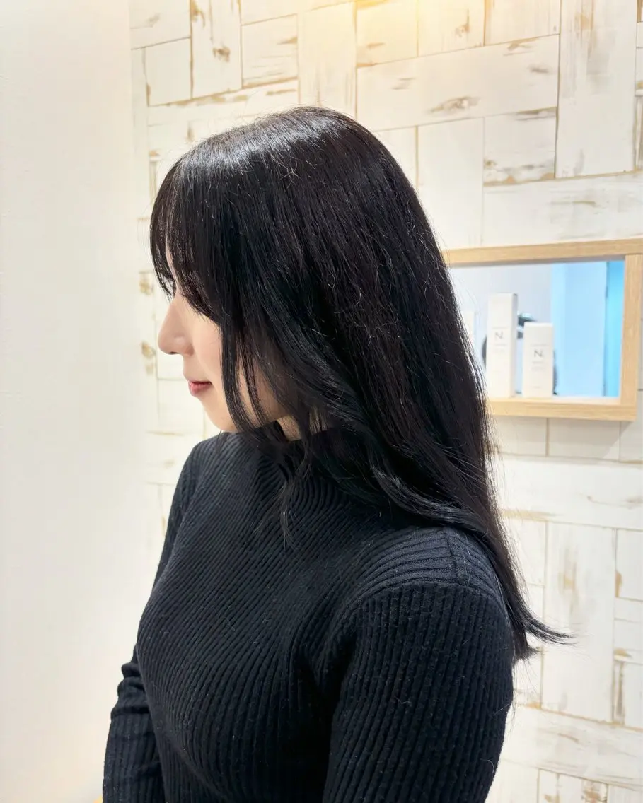 カラー 黒髪 グレーブラック 【メンズ 特化】村斎　伶次のヘアスタイル