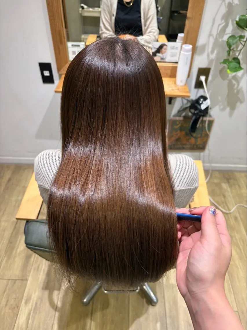 ロング 髪質改善 トリートメント トリートメント 横浜ヘアメ髪質改善 カラー🎀💘みさきのヘアスタイル