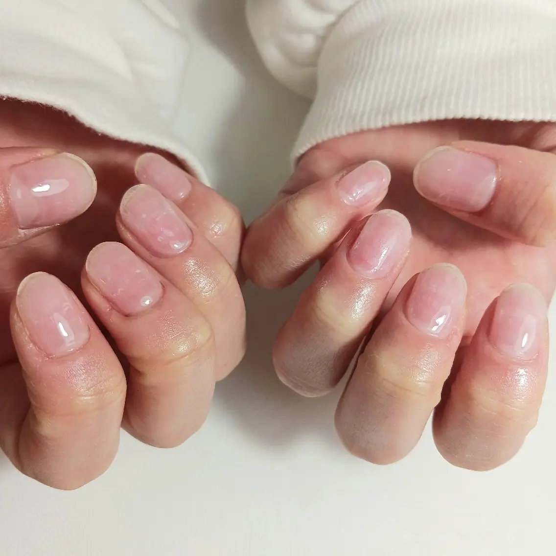【クリアジェル】ドライケア込み/シンプルネイルの写真