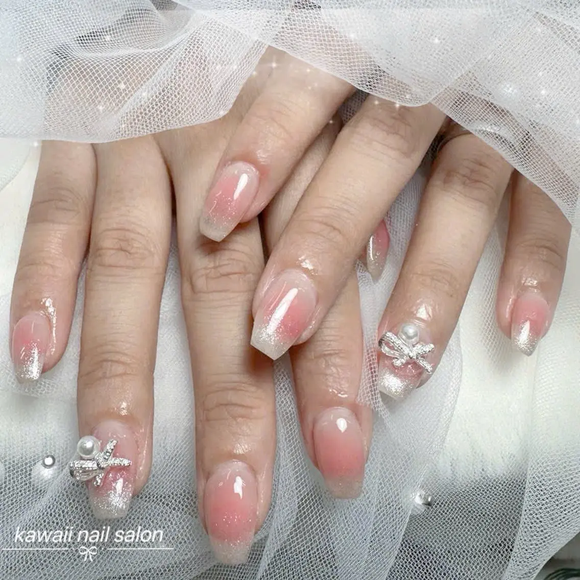 ネイル ジェルネイル 韓国ネイル マグネットネイル 持ち込み ワンカラーネイル Kawaii Nail Salonのネイルデザイン