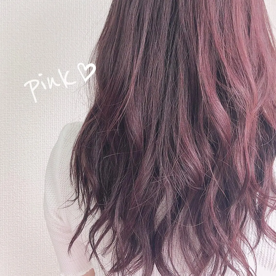 ロング カラー ブリーチ ブリーチなしカラー ピンクカラー 韓国ヘア☁️ mitsukiのヘアスタイル