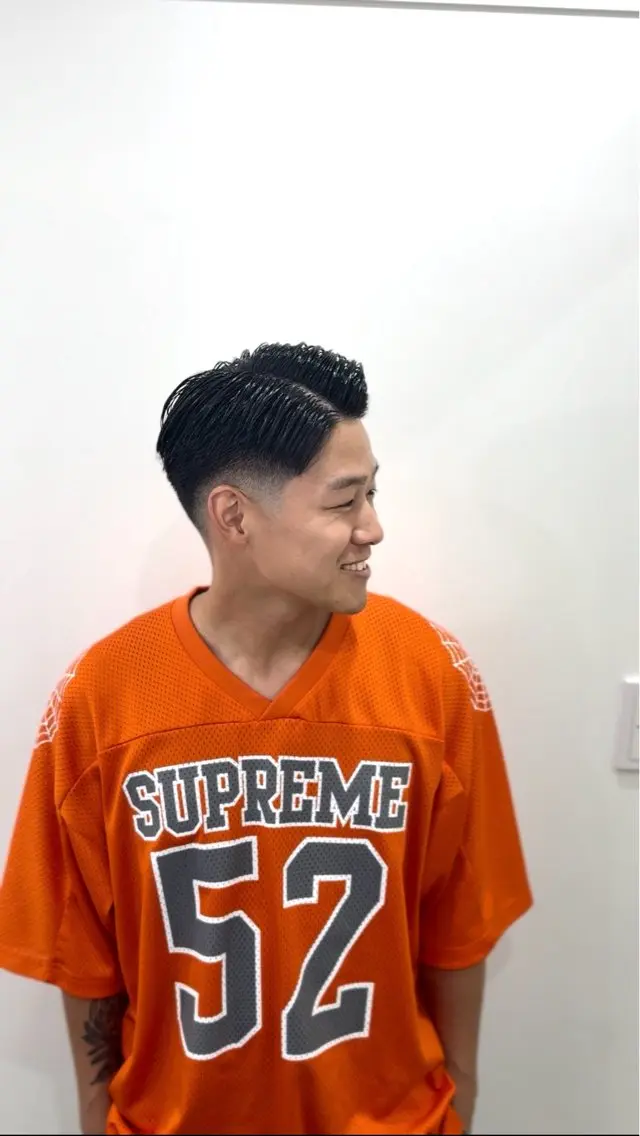 ショート メンズ フェードカット 刈り上げ カット SHUN札幌 メンズパーマフェードのヘアスタイル