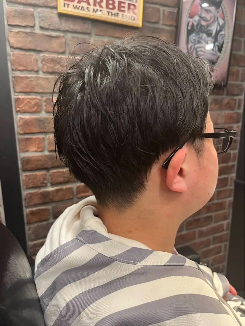 ミディアム メンズカット ひでよしのヘアスタイル