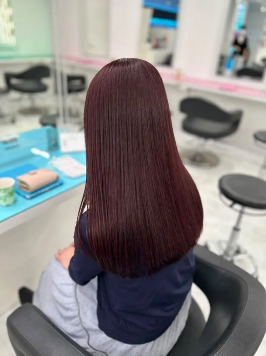 【🎀フルメンテナンスコース🎀】縮毛矯正+ワンカラー+カット+オリジナルトリートメント♡の写真