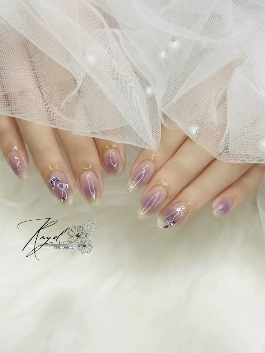 ネイル チークネイル キラキラネイル Nail Salon Rayelのネイルデザイン