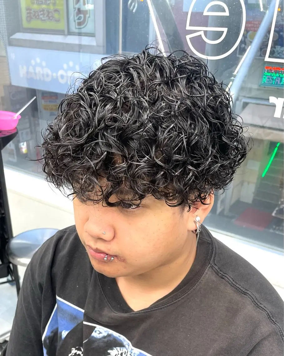 パーマ メンズ カット パーマ 👑メンズ/パーマ/ 小島桐弥👑のヘアスタイル