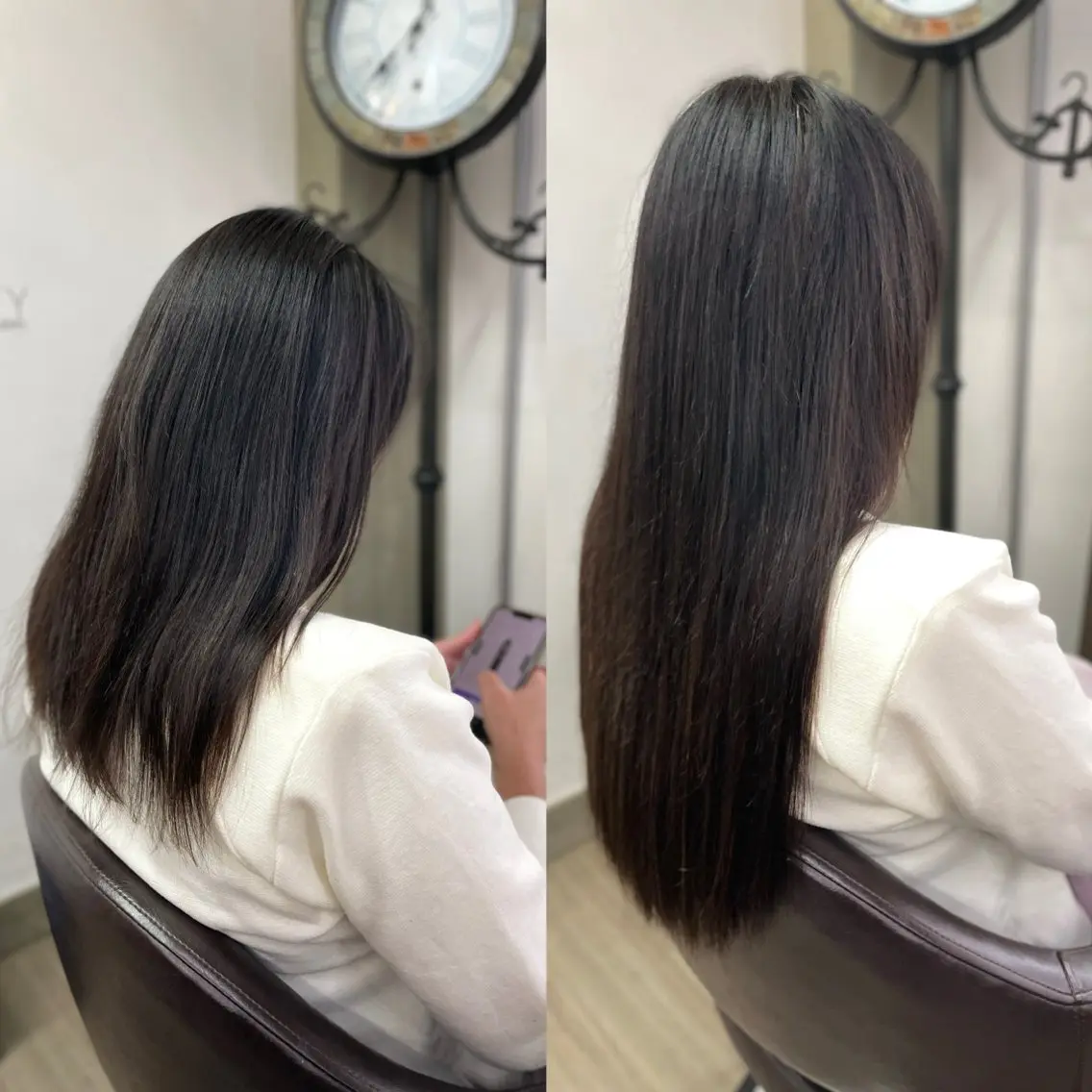 ロング プルエクステ エクステ プルエクステ界隈 ハイトーン/カツオ✨のヘアスタイル