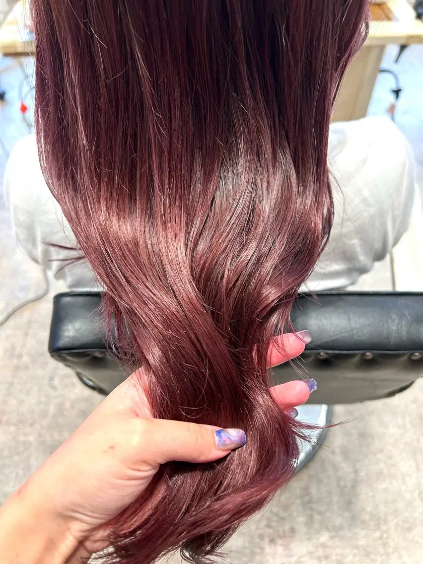 カラー 横山ダブルカラー ハイライト透明感カラのヘアスタイル