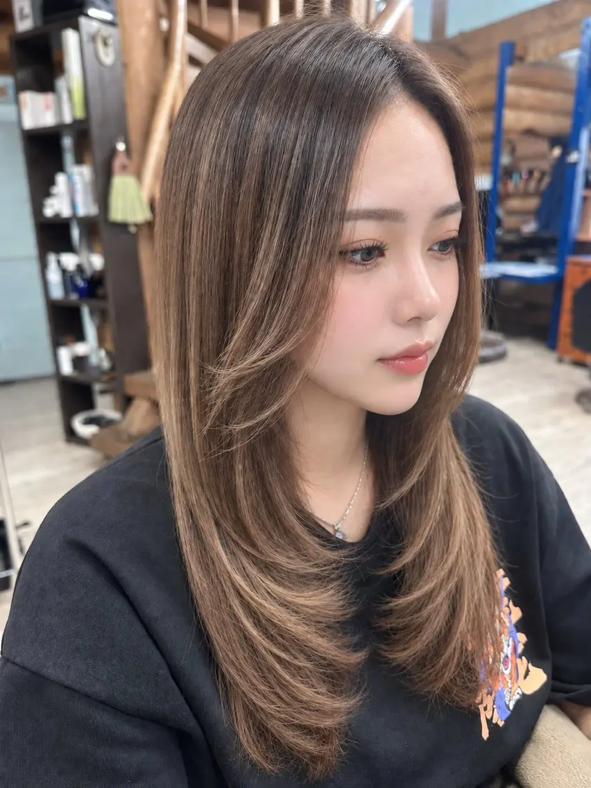 ロング レイヤーカット 🌻リンクスハート 🌼島岡 茉生🌻のヘアスタイル