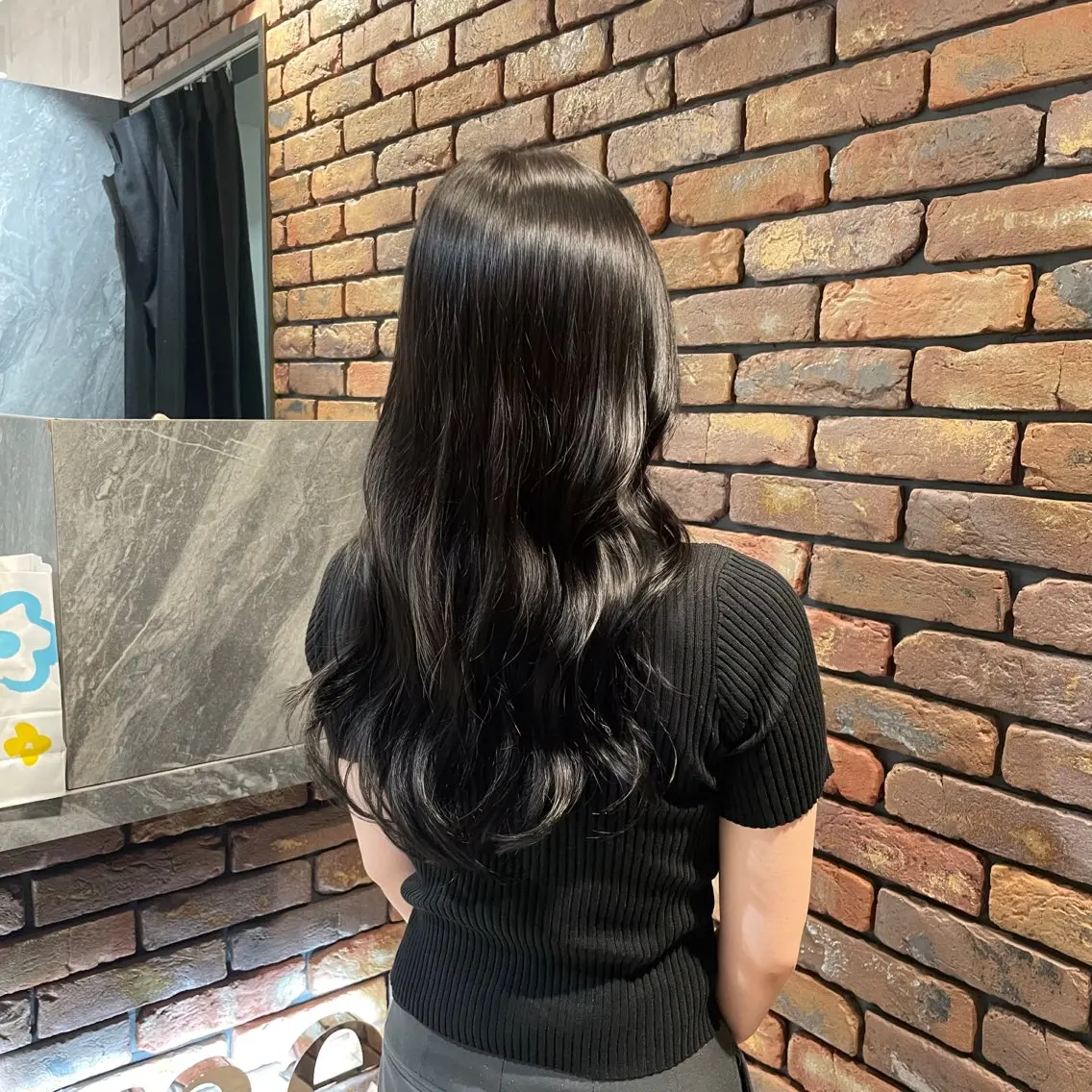 ロング カラー 黒髪 透明感カラー ヘアカラー ❄️髪質改善/透明感 カラー❄️WAOのヘアスタイル