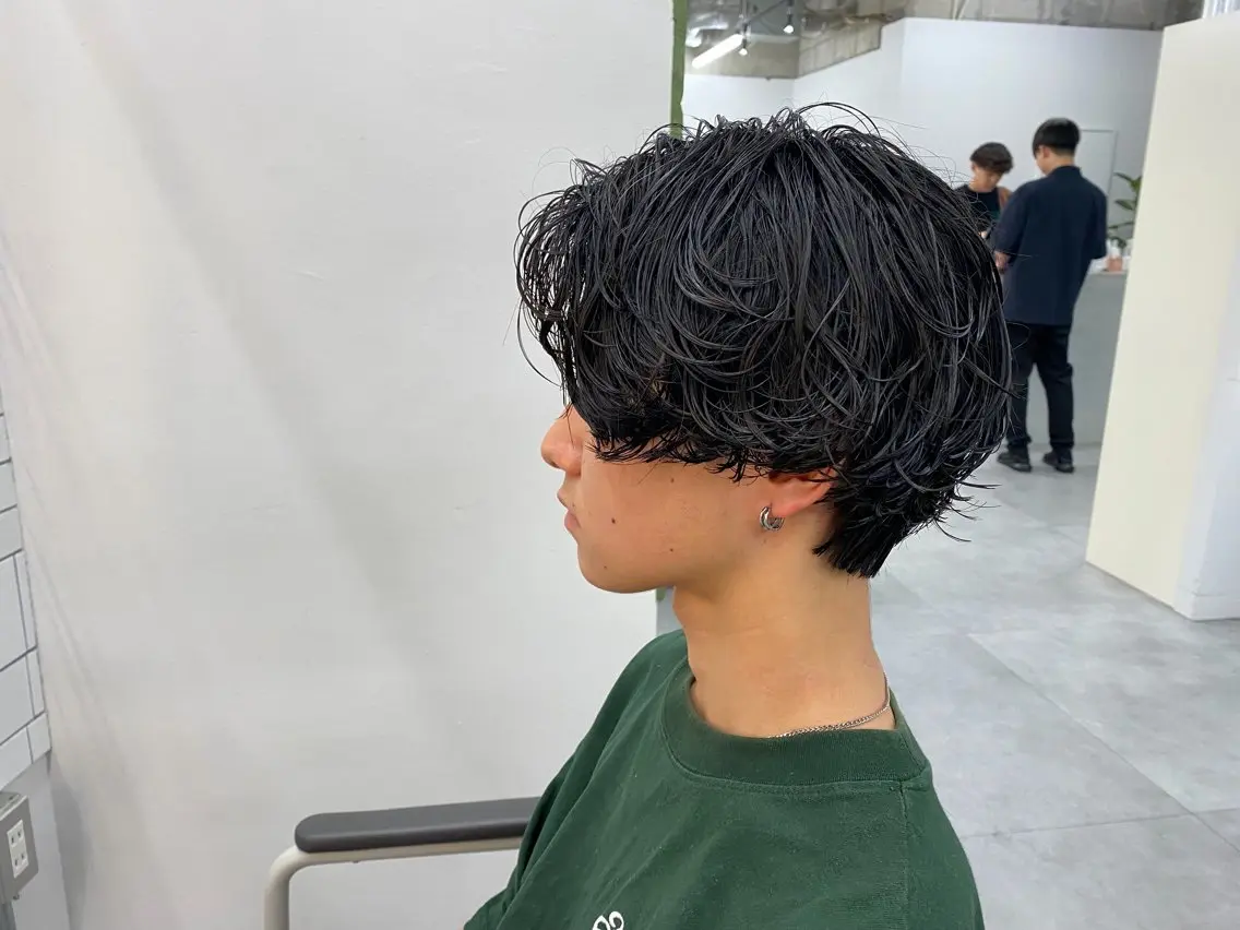 パーマ メンズ メンズパーマ カット パーマ メンズパーマ外屋敷 航のヘアスタイル