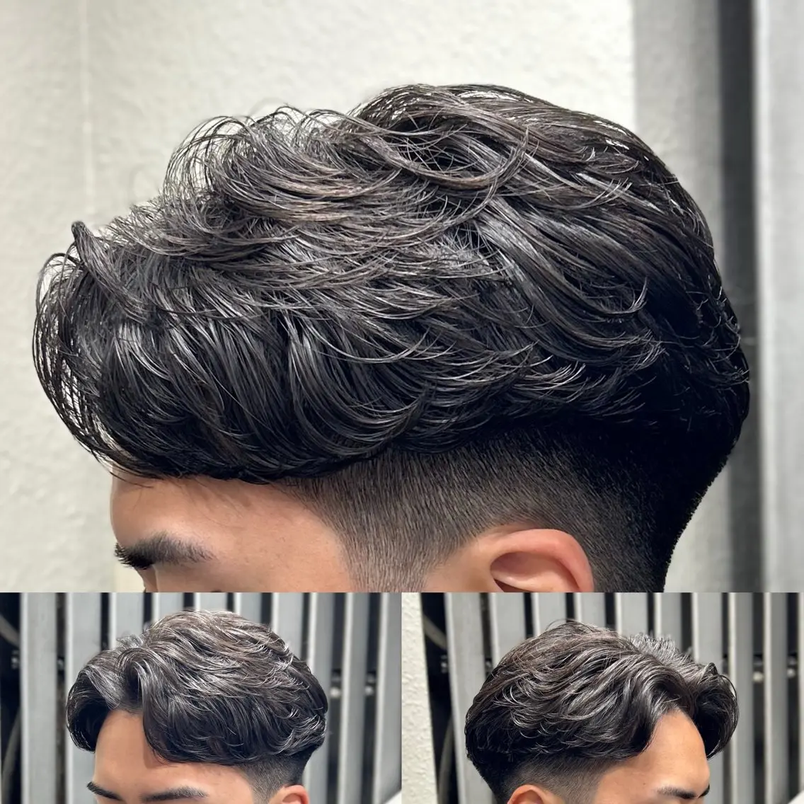 ショート パーマ メンズ カット パーマ トミモト アユムのヘアスタイル