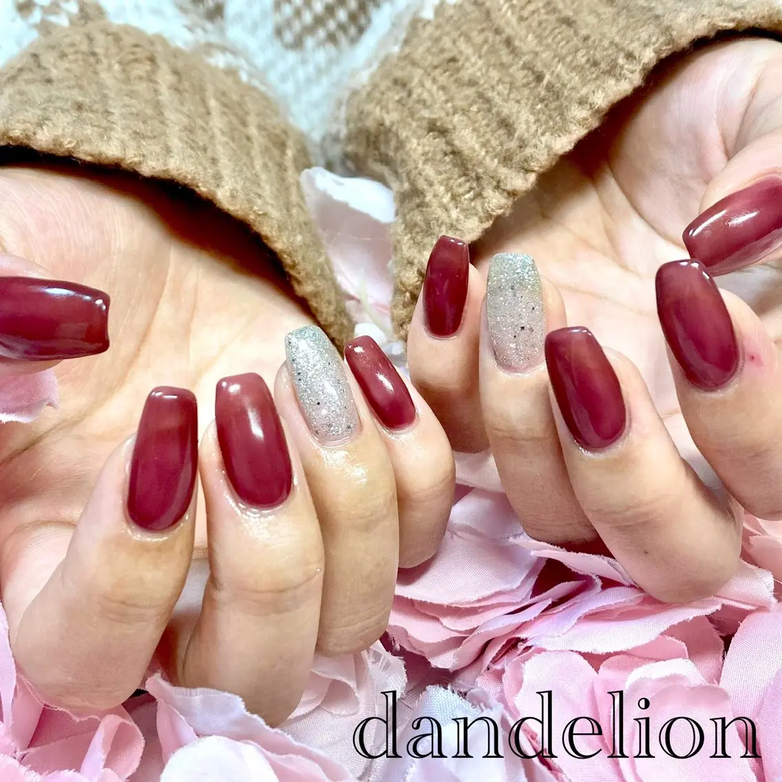 ネイル ハンドネイル ハンドケア dandelion ダンデライオンのネイルデザイン