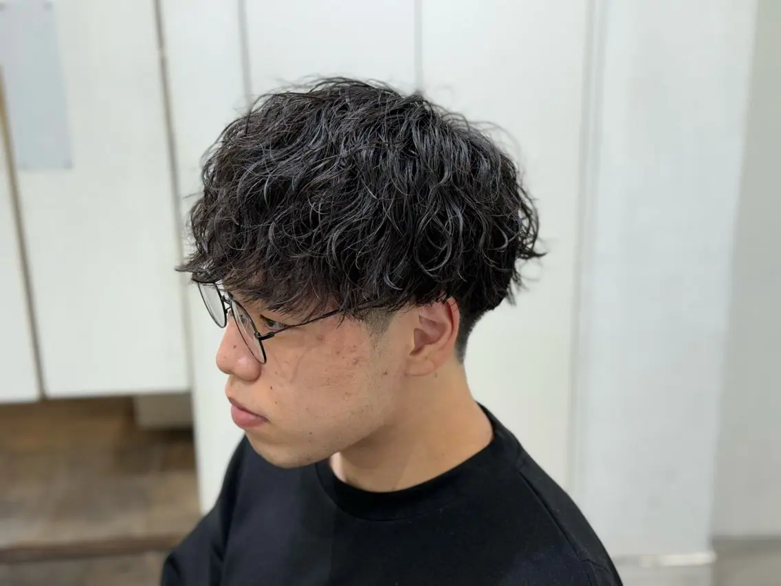 ショート パーマ メンズ カット パーマ 町田No.1パーマ 特化✂︎小杉澪生のヘアスタイル