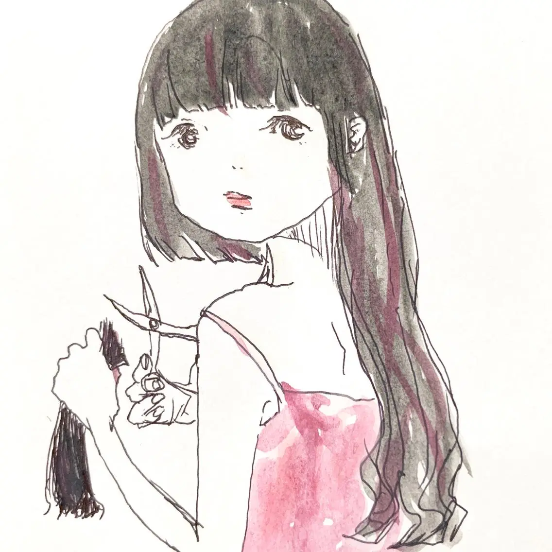カット & ヘアカラーの写真