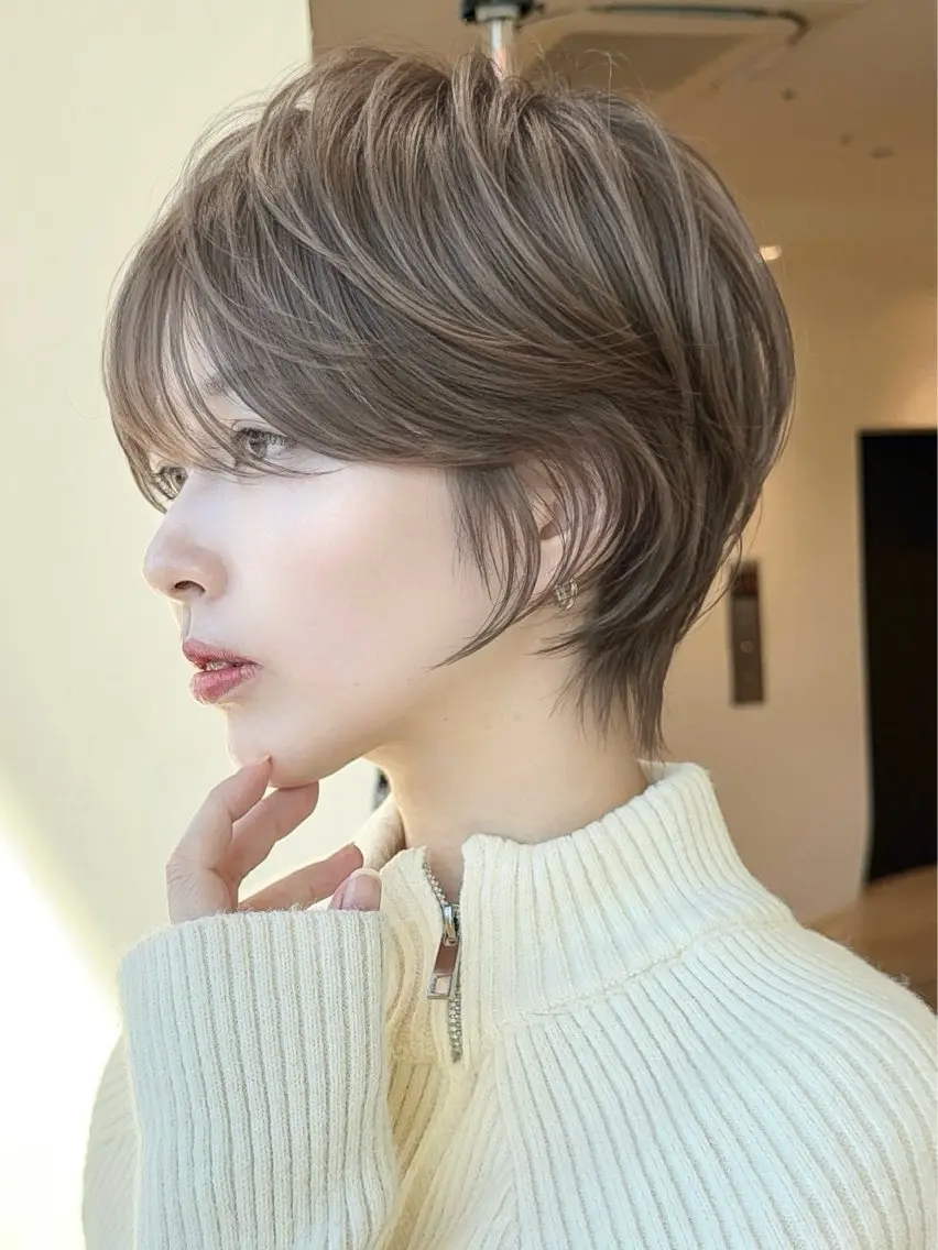 ショート カラー ⭐️銀座/ショート/ 艶カラー/りょうがのヘアスタイル