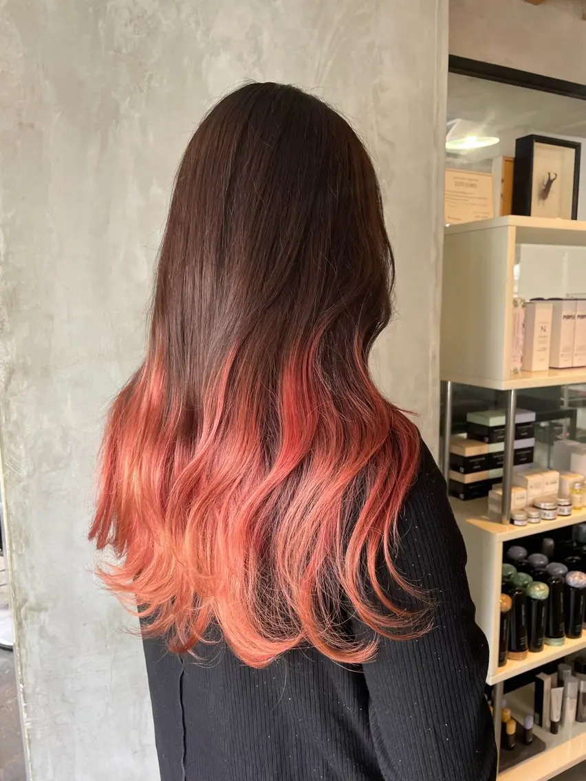 ロング カット ヘアカラー トリートメント 横山 奈央のヘアスタイル