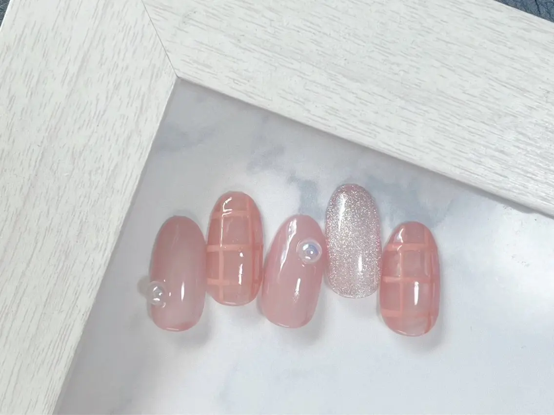 ネイル ジェルネイル 韓国ネイル メンズネイル パラジェル バレンタイン kiki nail たまプラーザのネイルデザイン