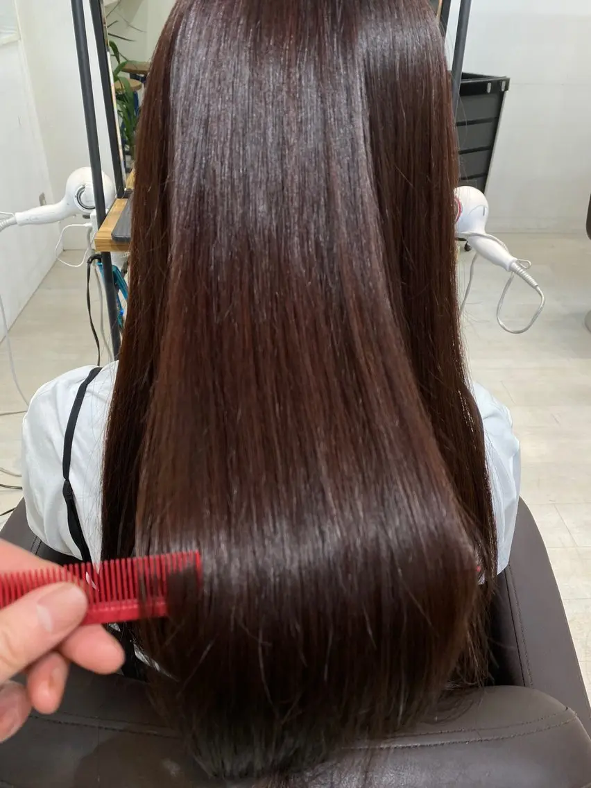 【新メニュー♪】カット+髪質改善カラー+トリートメント😆の写真