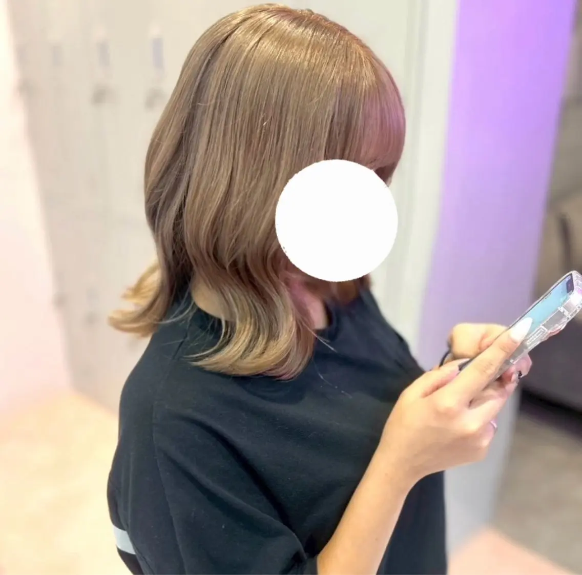ロング カラー ヘアカラー 透明感/艶カラー 💘Hanaのヘアスタイル