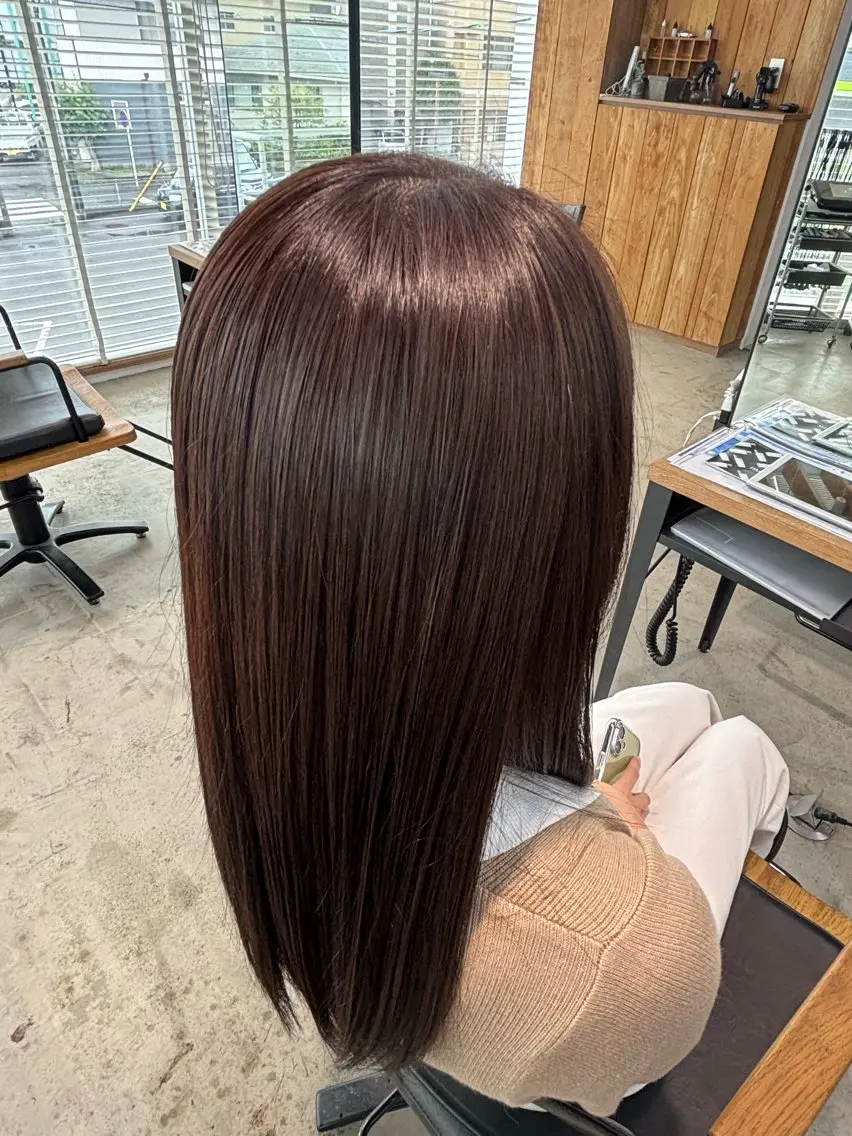 カラー ブラウンカラー ヘアカラー 小林 潔美のヘアスタイル
