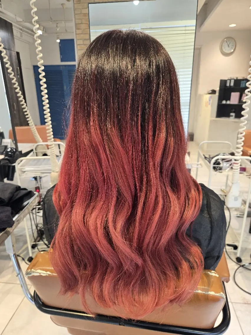 セミロング ヘアカラー トリートメント 透明感カラー×髪質改 善✨️町田築✨️のヘアスタイル