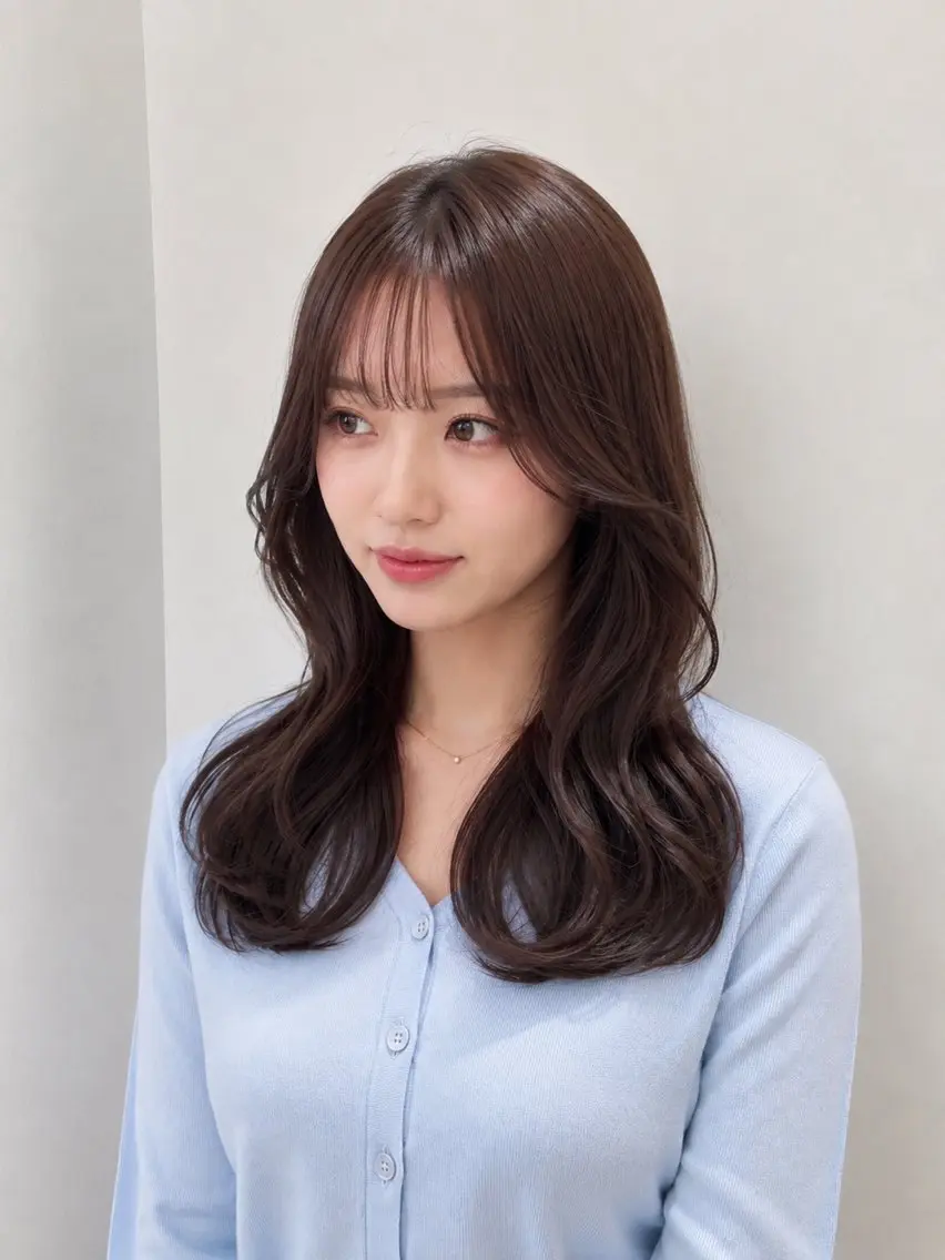 セミロング カラー カット ヘアカラー トリートメント 透明感カラー/艶髪/ 🫧乳井悠香のヘアスタイル