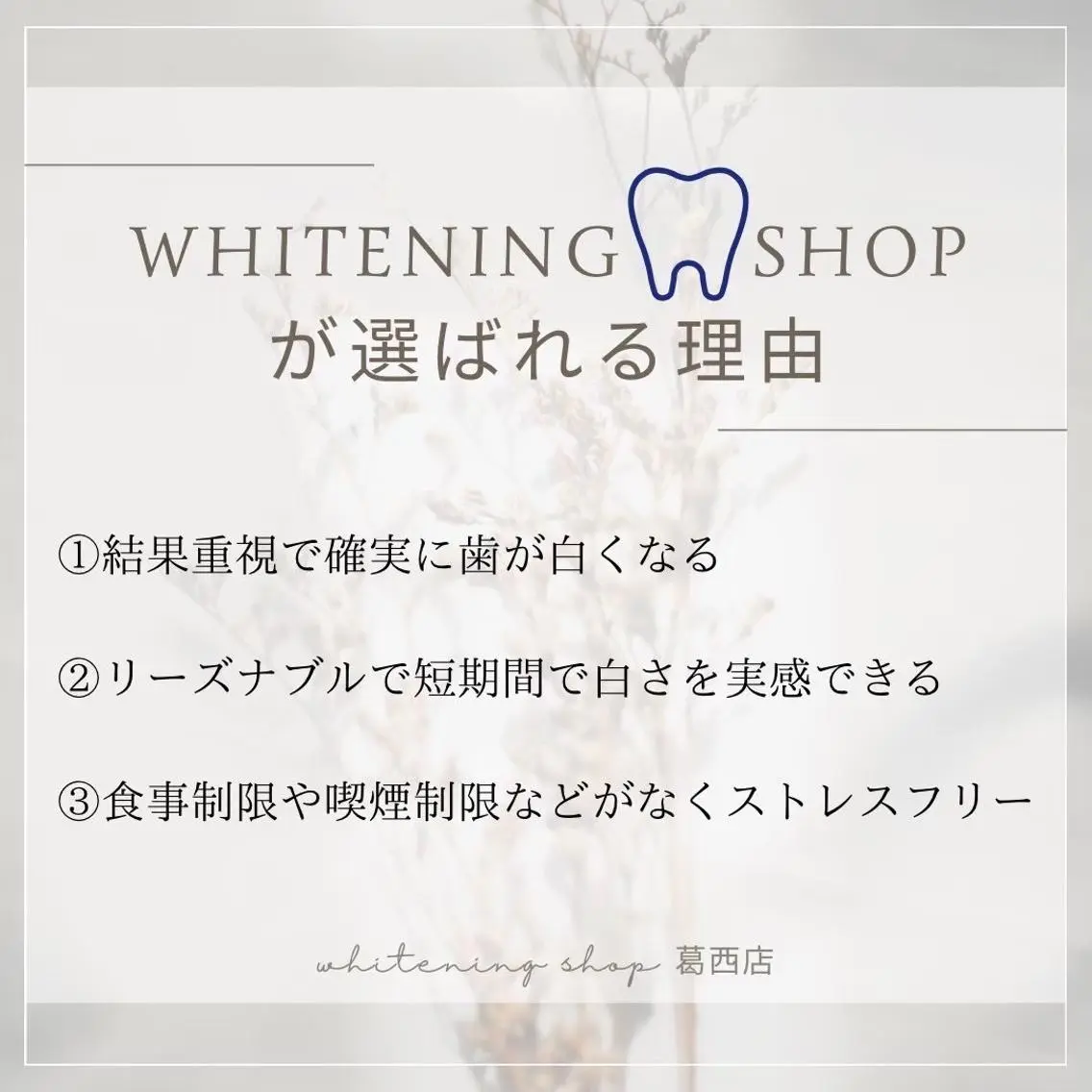 メンズ キッズ その他 ホワイトニング ショップ葛西店のその他イメージ