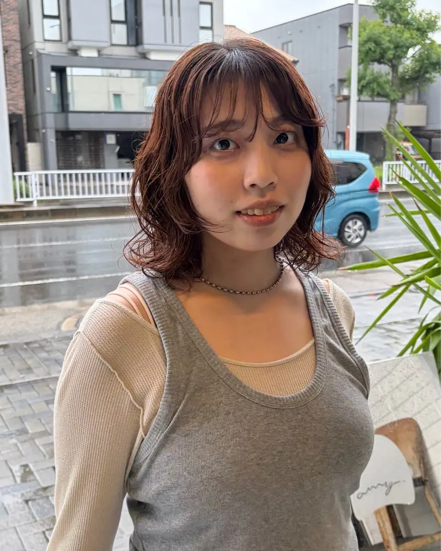 パーマ カット パーマ カットモデル /あゆなのヘアスタイル