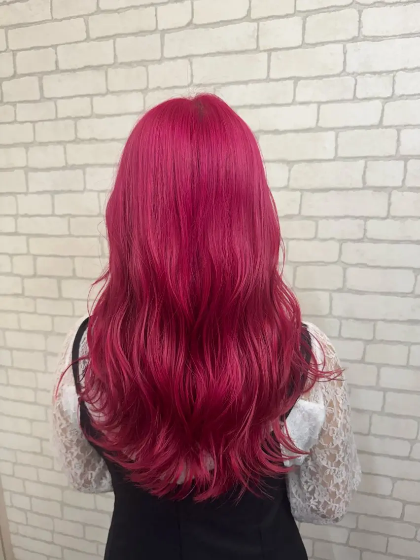 セミロング カラー ヘアカラー r i n k aのヘアスタイル