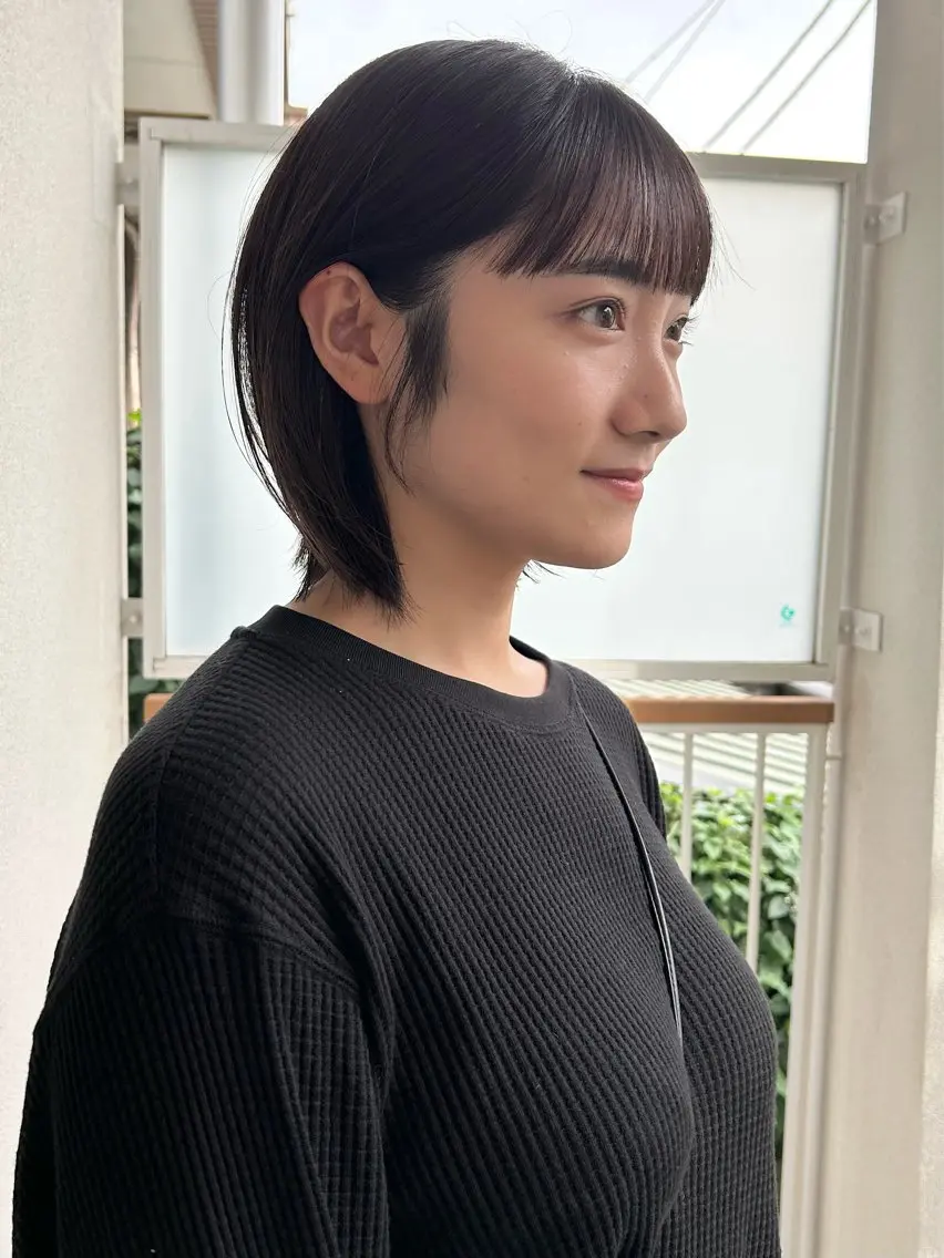 ミディアム ボブ ワイドバング ゴトウ ケンタのヘアスタイル