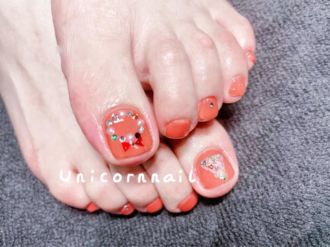 ネイル 冬ネイル クリスマス Unicorn Nail 矢場町店のネイルデザイン
