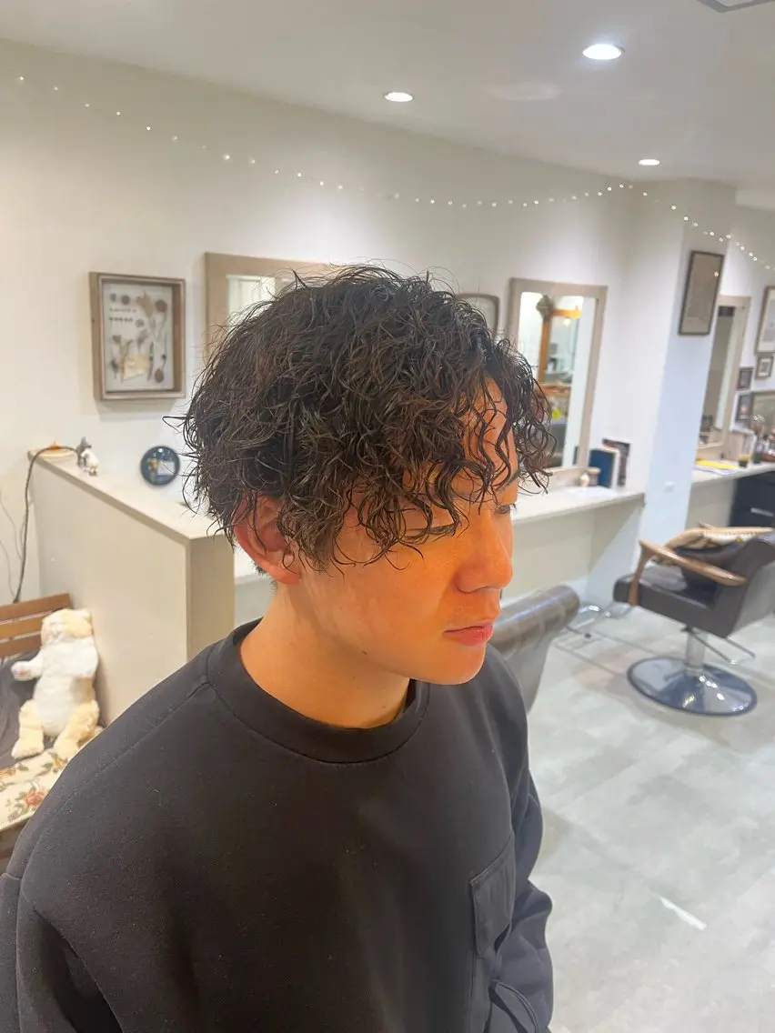 パーマ ツイストスパイラルパーマ スパイラルパーマ 🌀メンズパーマ🌀 🐏丸山祐宇🐏のヘアスタイル