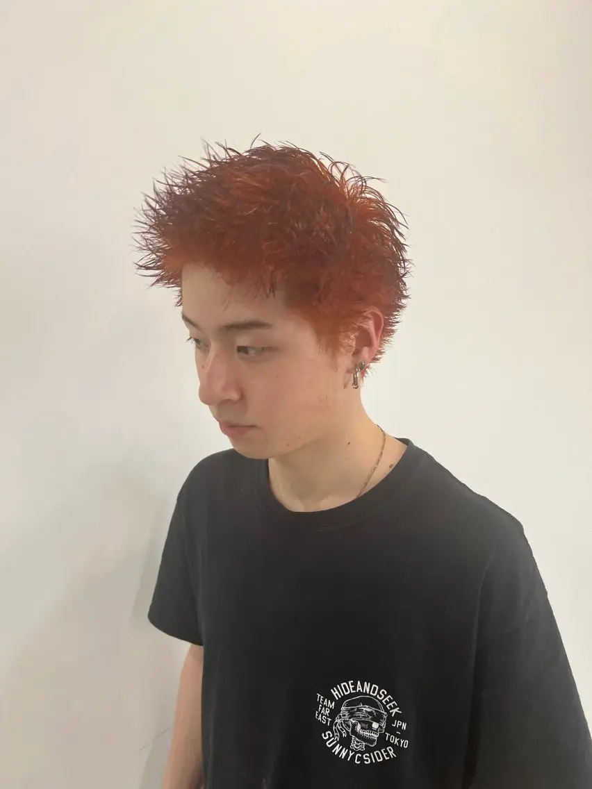 ショート メンズパーマ/ アイブロウリフト威吹のヘアスタイル