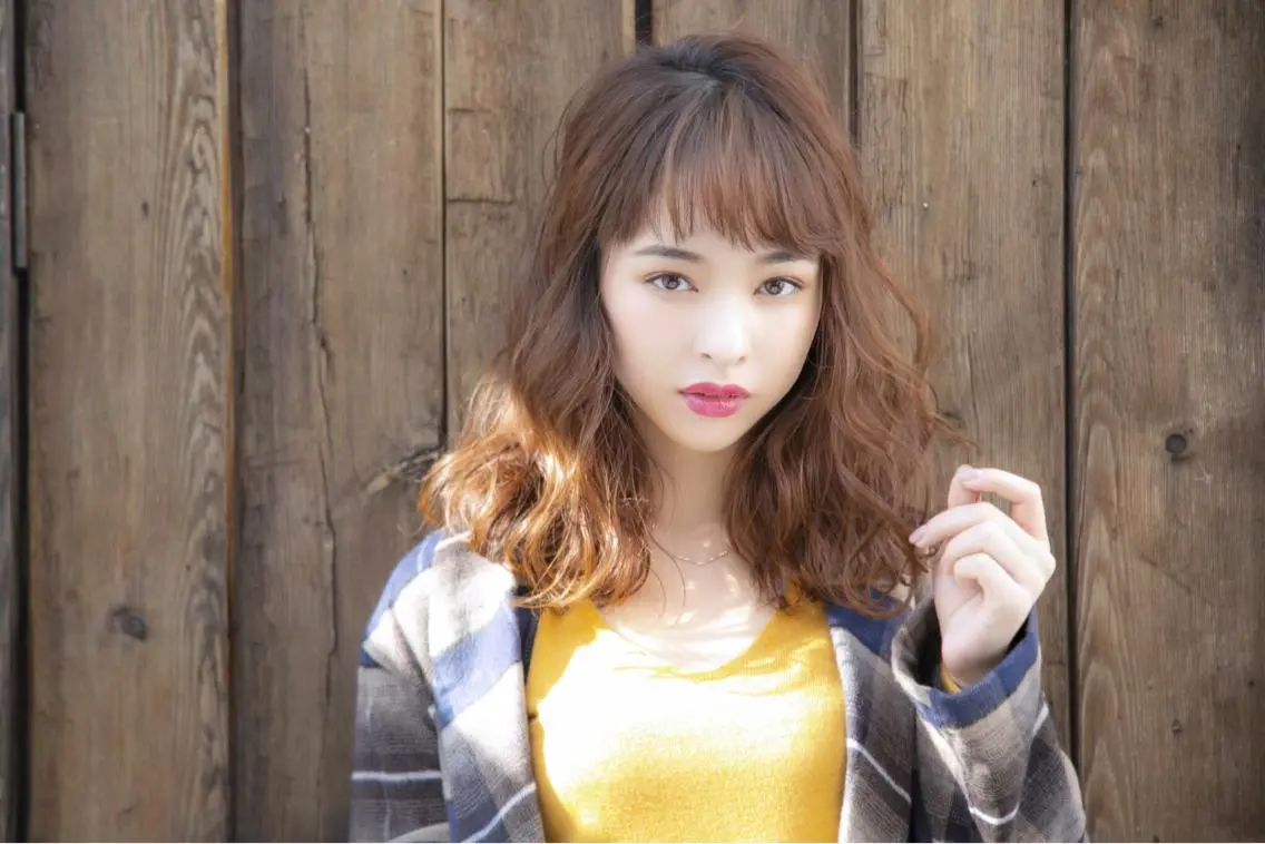 セミロング カット パーマ トリートメント 代表 吉澤弘哲のヘアスタイル