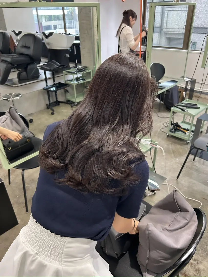 ✨透明感バツグン✨アプリエカラー+似合わせカットの写真