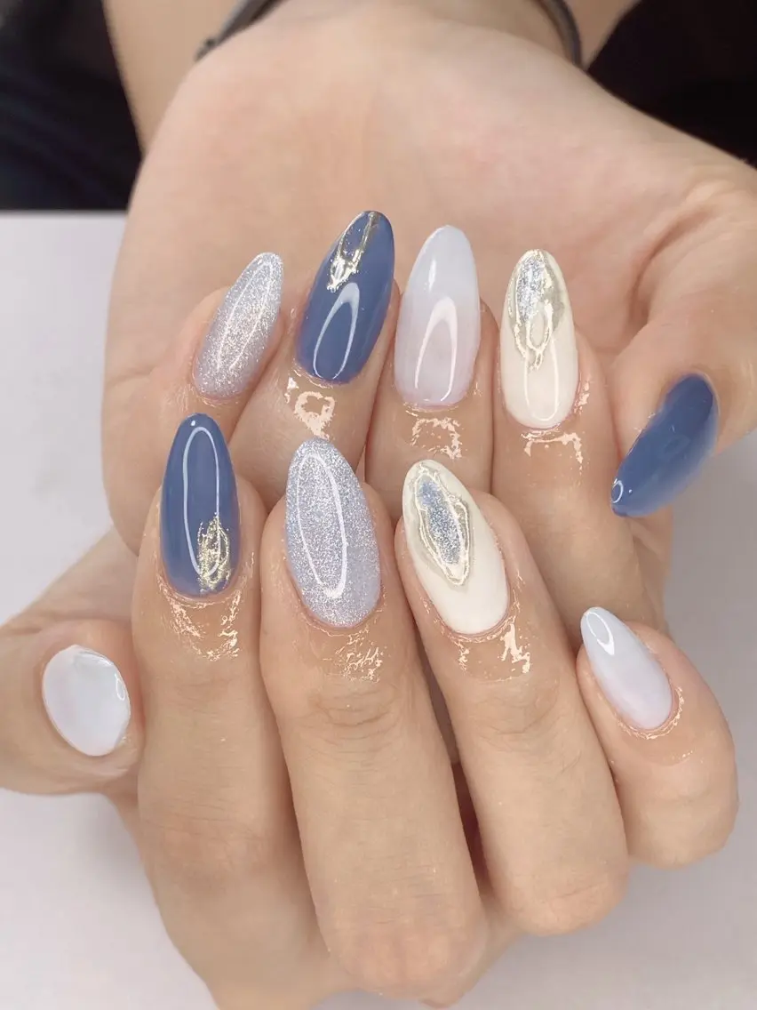ネイル アートネイル オーロラネイル 桜ネイル クリアネイル フットネイル Nail Salon ertiのネイルデザイン