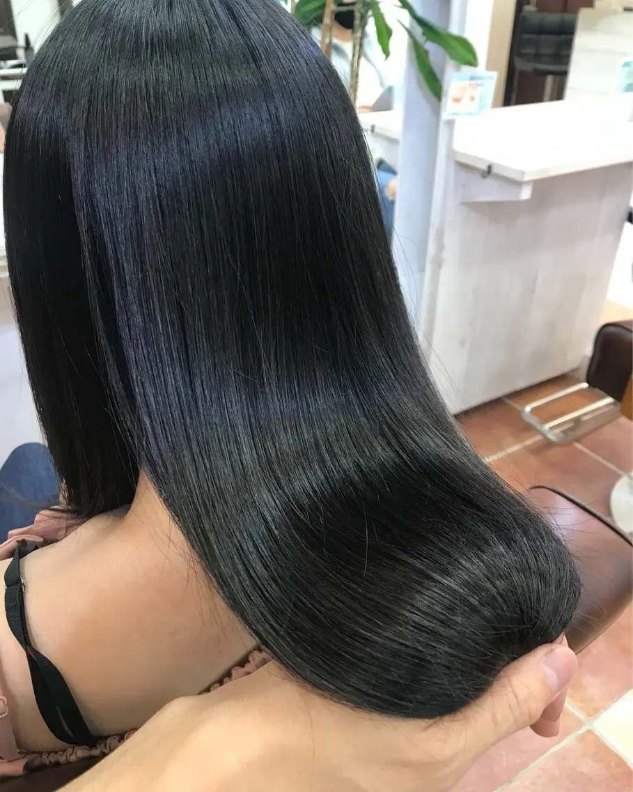 ロング カット 縮毛矯正 トリートメント 柳沼 好則のヘアスタイル