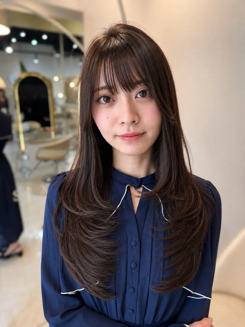 ロング レイヤー 翔のヘアスタイル