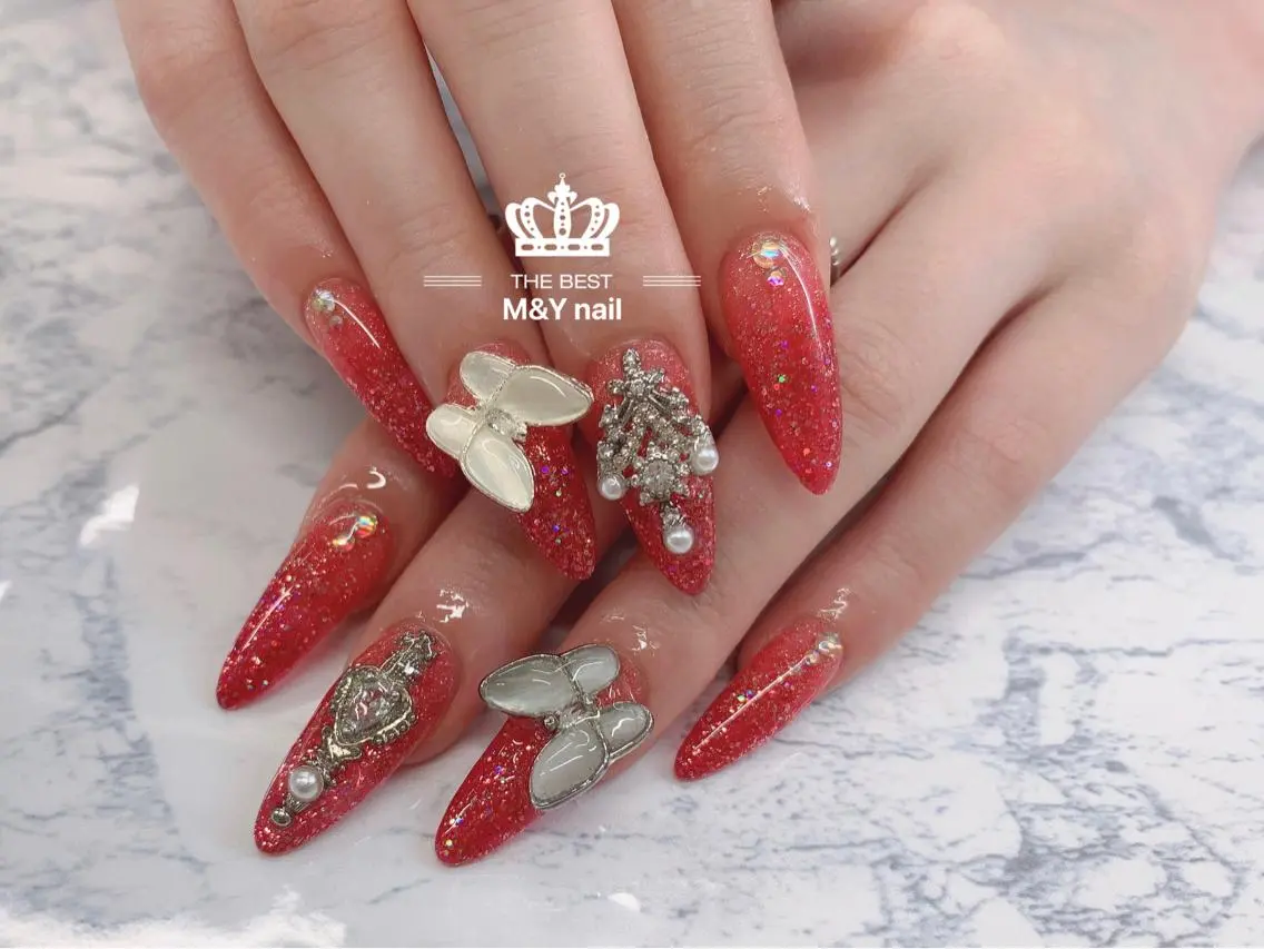 ネイル ロングネイル ハンドネイル M&Y NailSalonのネイルデザイン