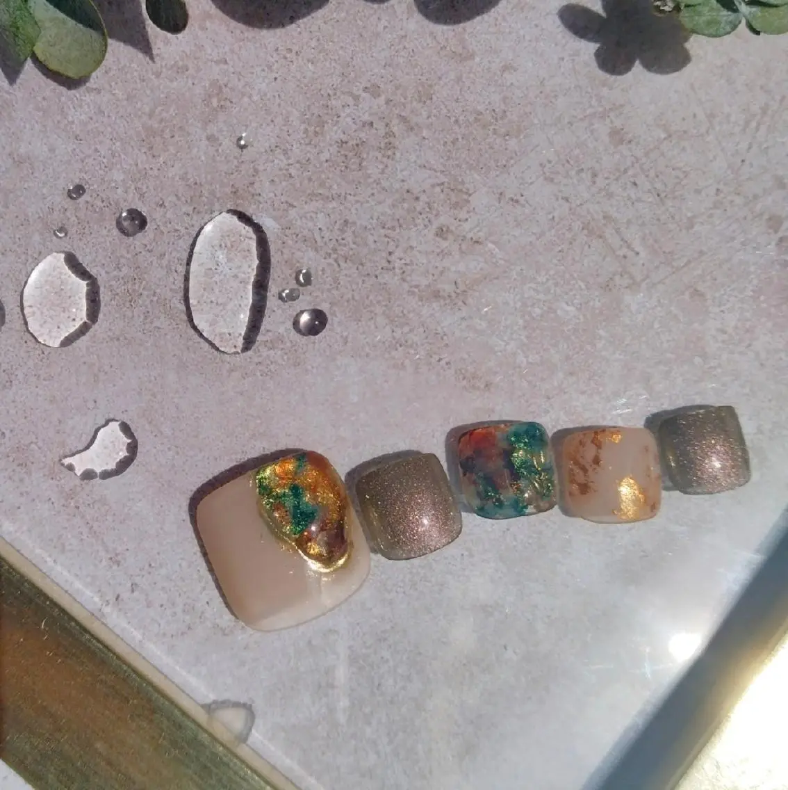 ネイル フットネイル ジェルネイル キラキラネイル シンプルネイル 夏ネイル Nailsalon manoのネイルデザイン