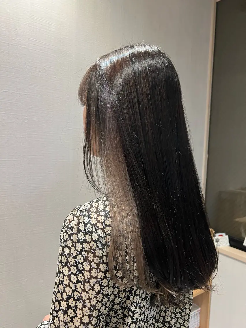 ロング カラー 黒髪 山崎真実🌼メンズ カット募集中のヘアスタイル