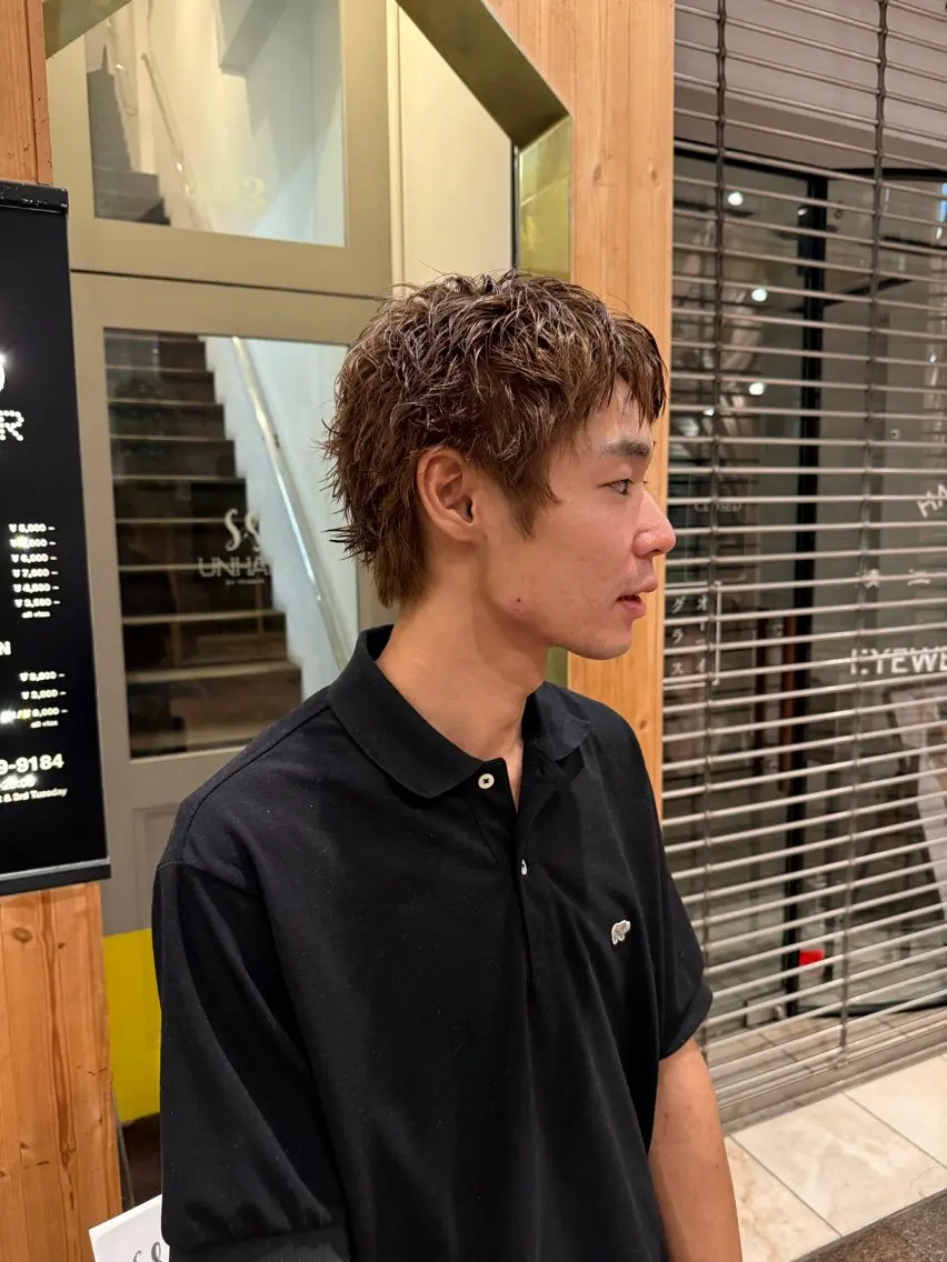 メンズカット+カラーの写真