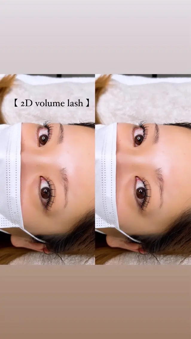 🖤2Dボリュームラッシュ　本数目安：100​〜​140束(200本​〜​260本)束感仕上げがお好きな方にオススメの写真